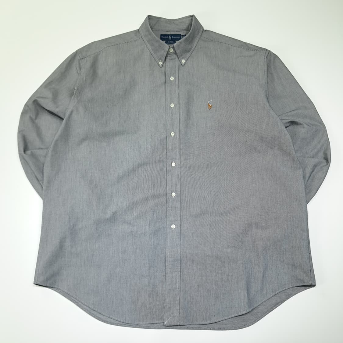 CL813 2XL 폴로 90s 멀티포니 스틸그레이 모노 도트체크 셔츠  상품이미지1