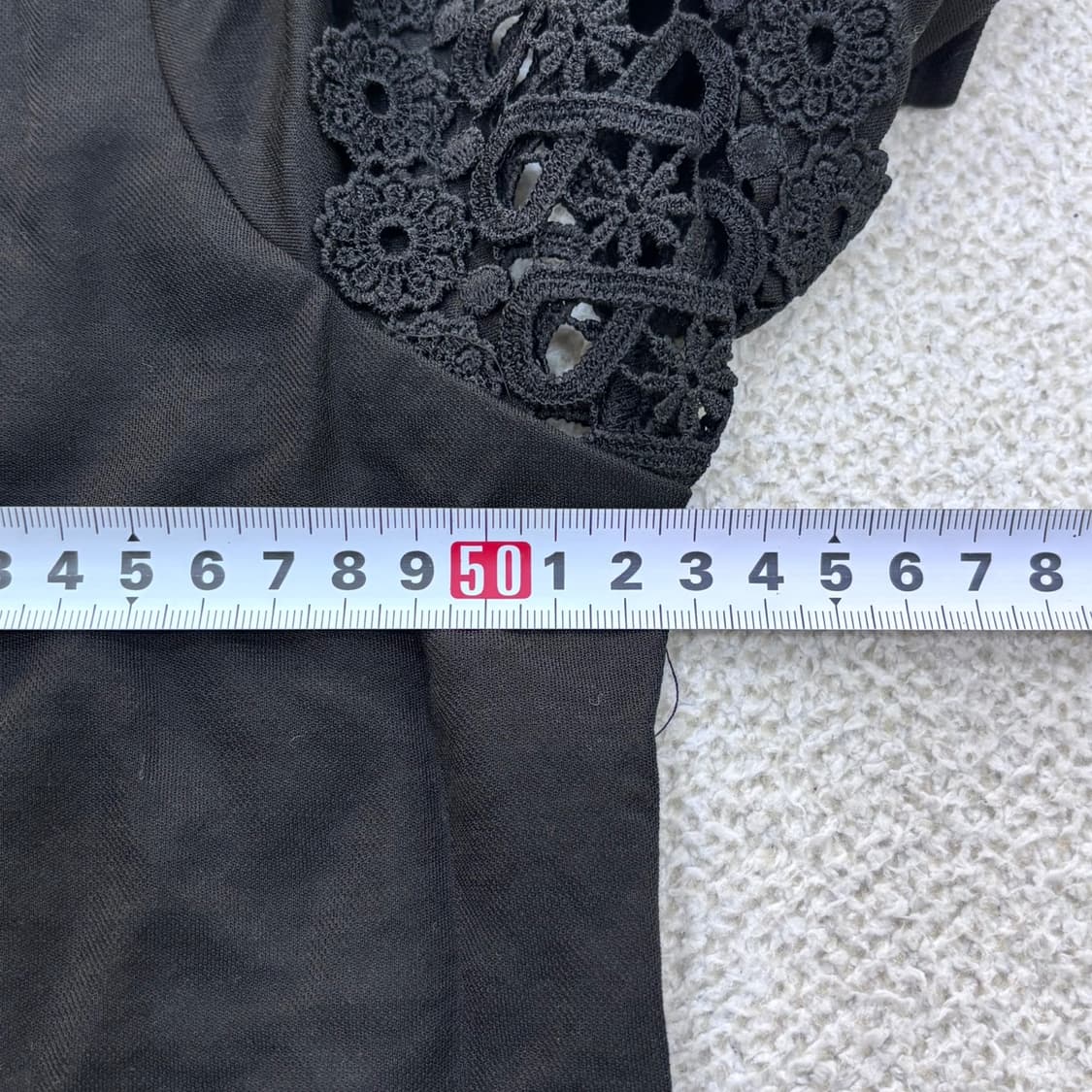 XL 새상품 빈티지 여성 레이스 반팔 티셔츠 0504E 상품이미지6
