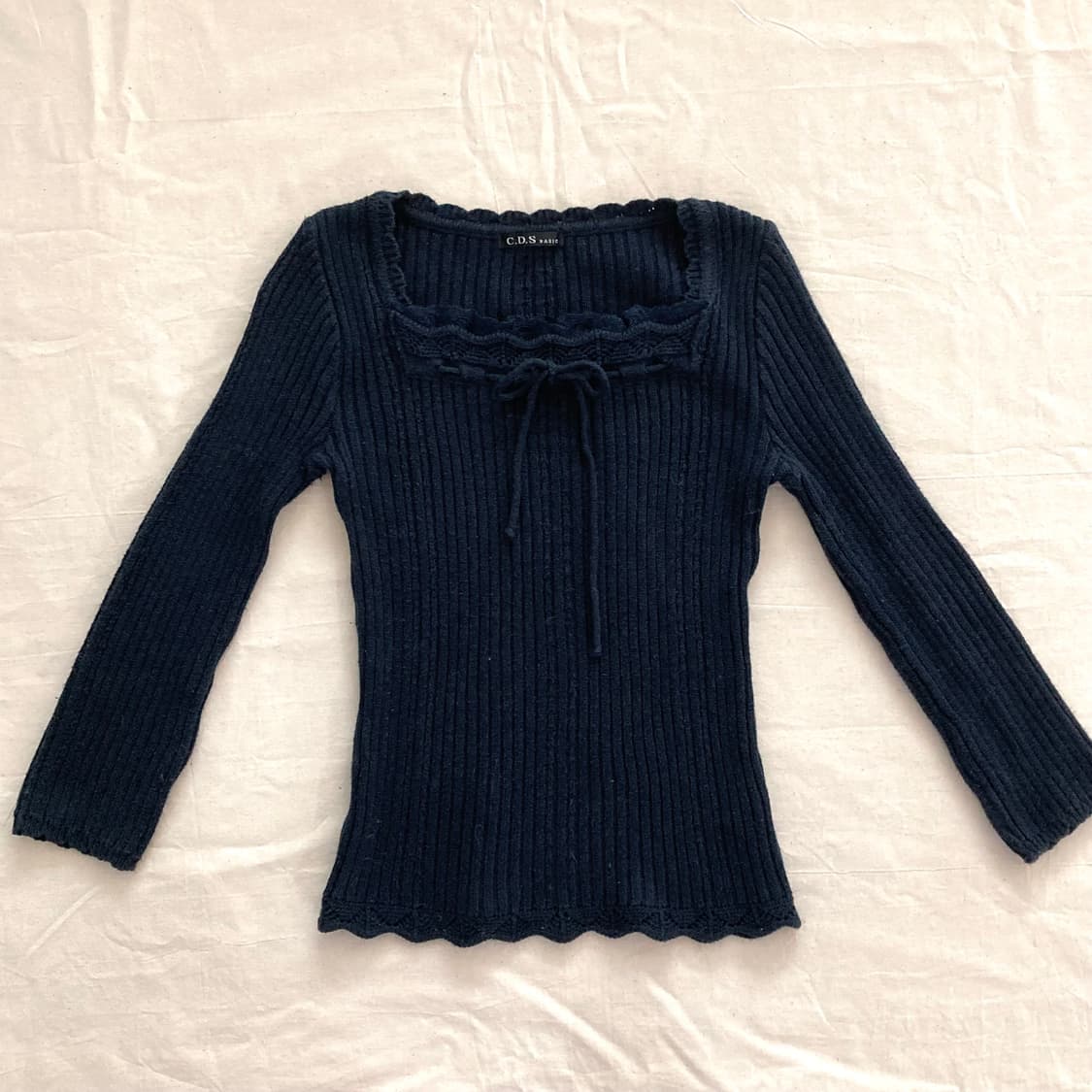 빈티지 히메 갸루 레이스 니트 상품이미지2