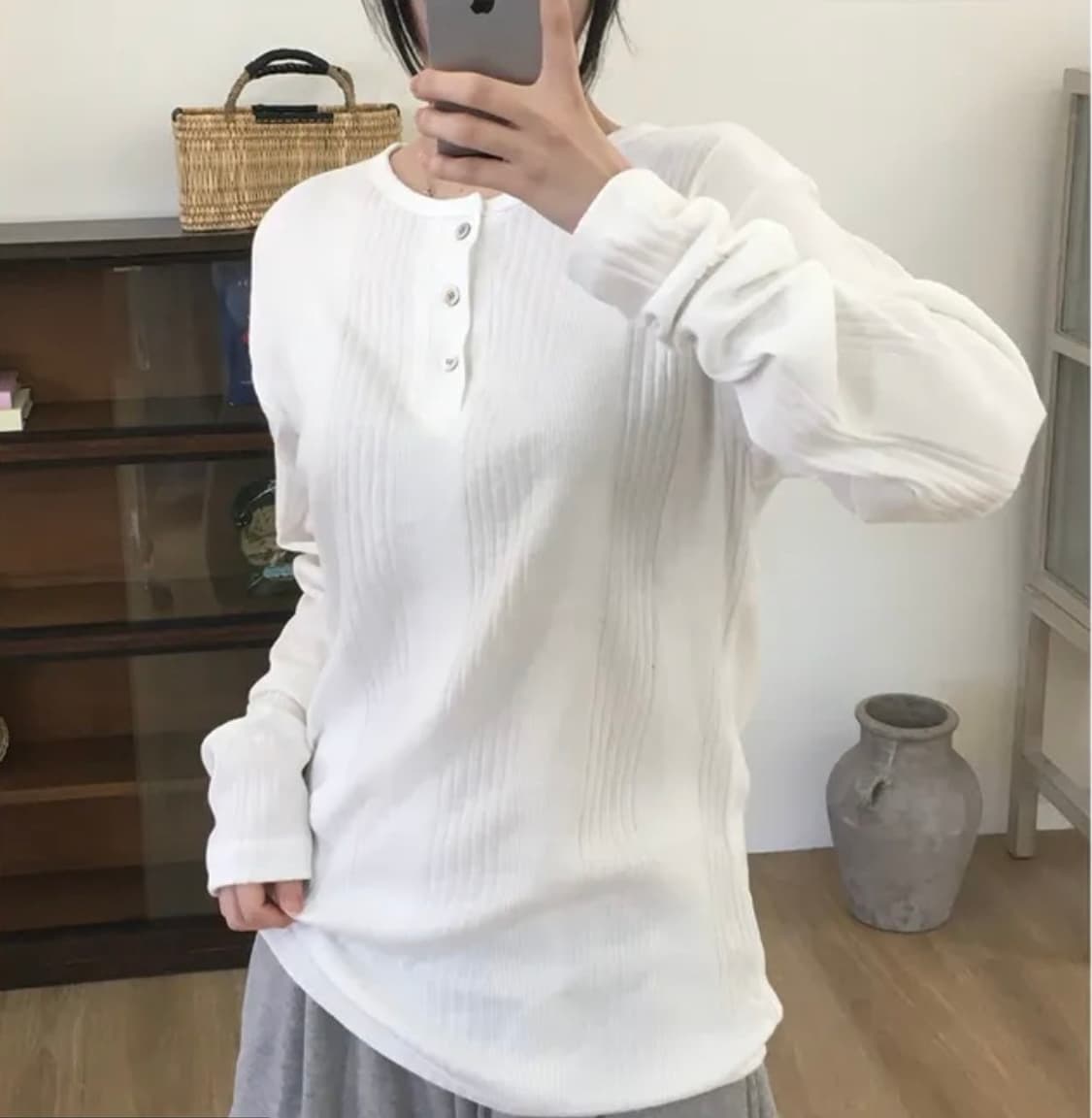 릴레이브 헨리넥 니트 -4C 상품이미지1