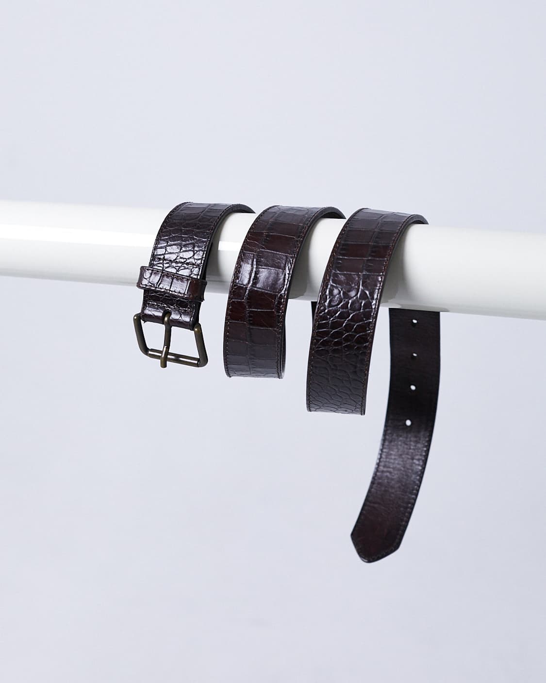 Crocodile Leather Belt 상품이미지1