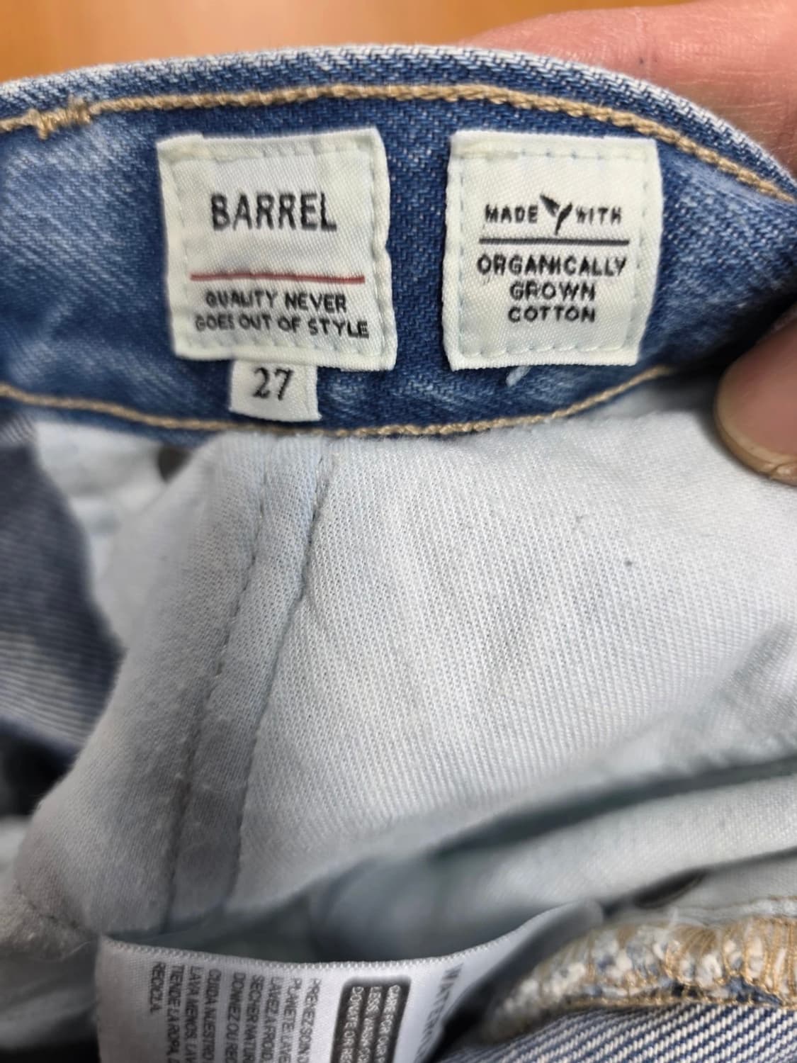 리바이스 메이드앤크래프트 LMC 배럴진 데님 팬츠 27 상품이미지8