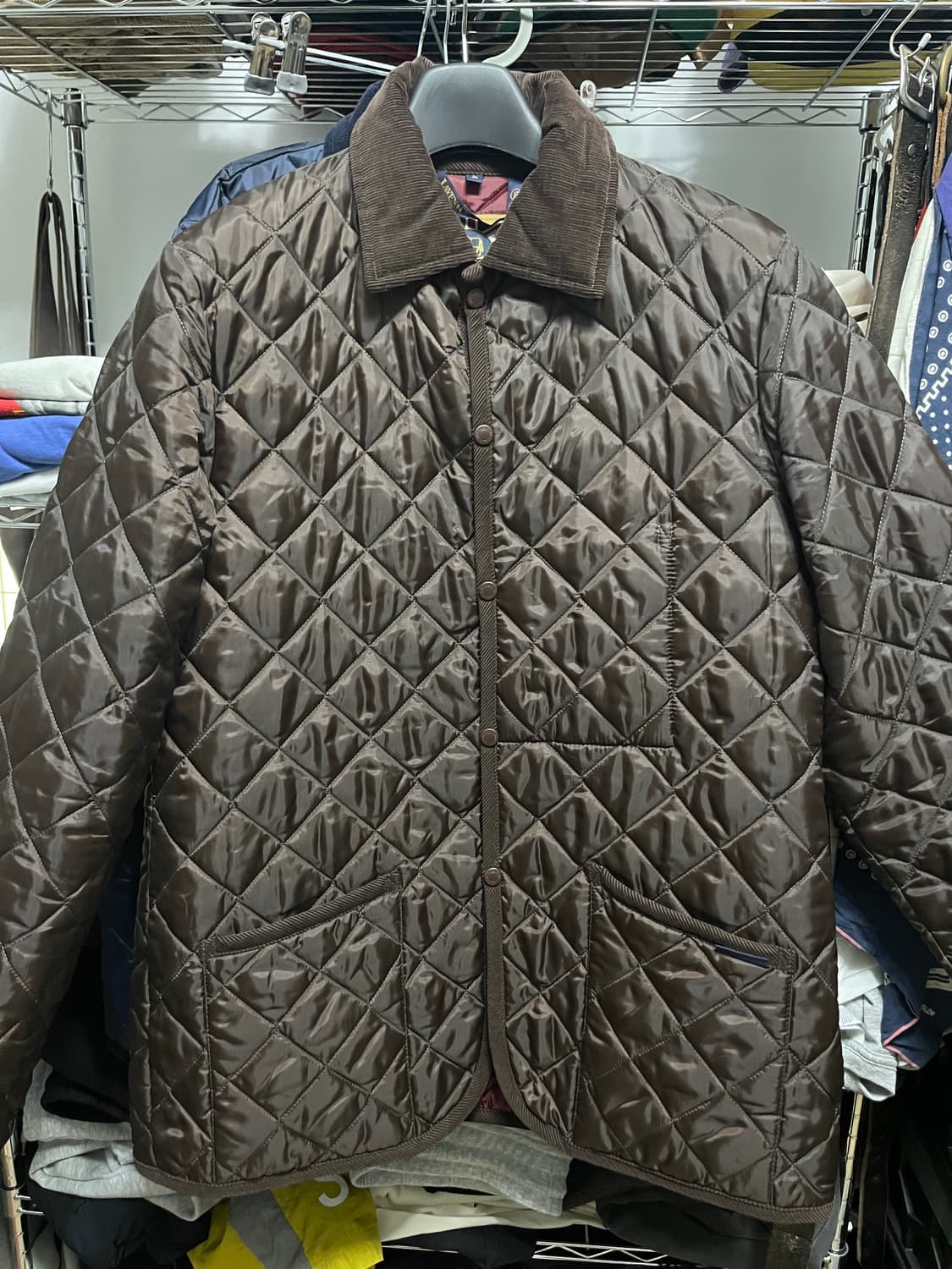 라벤햄 퀼팅 자켓 브라운 L 상품이미지1