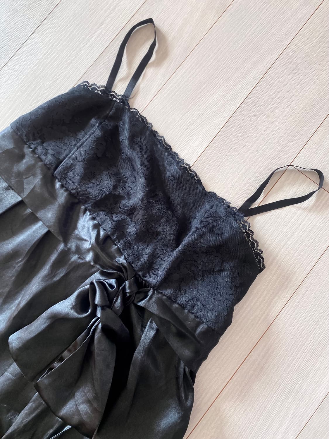 레이스 슬리브리스 미니 원피스 상품이미지3