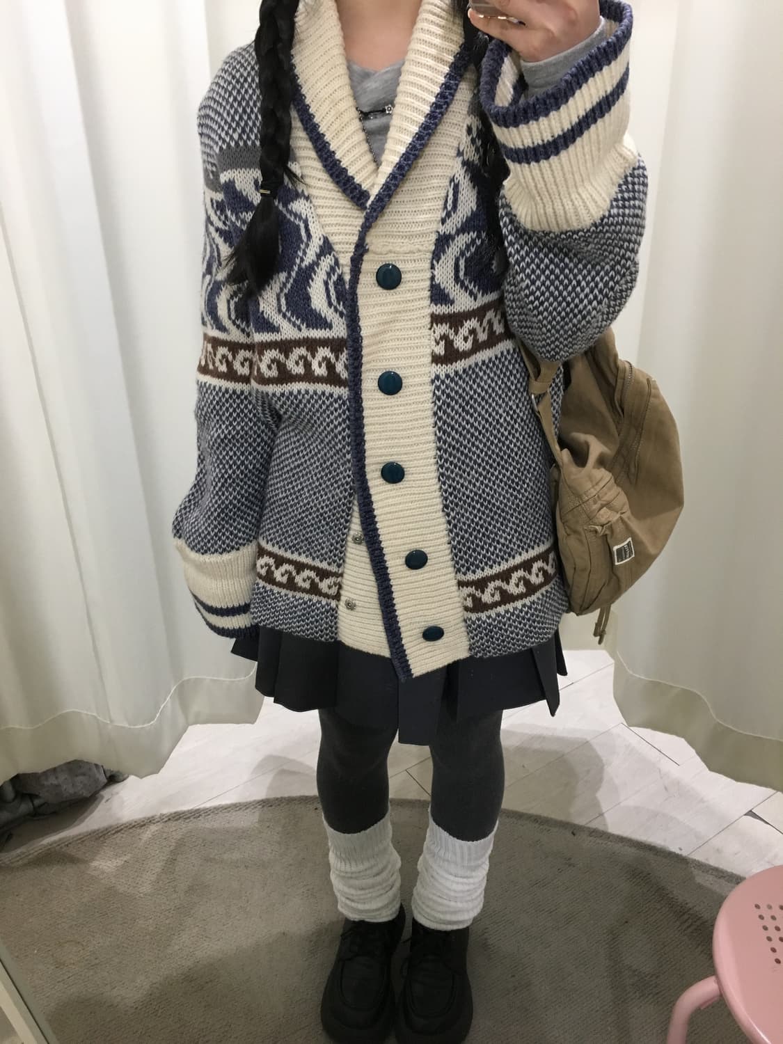 노르딕 숄카라 가디건 상품이미지2