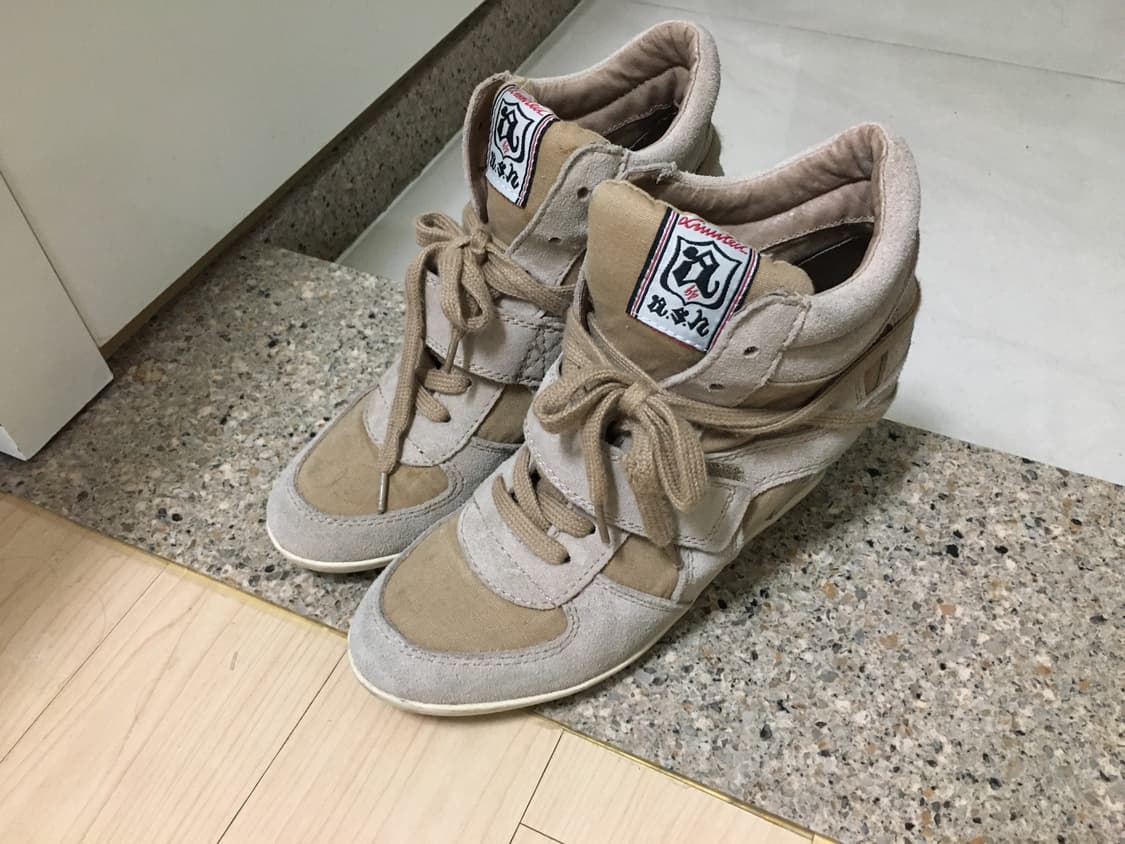 Ash 아쉬 히든 웨지 스웨이드 스니커즈 38 상품이미지1