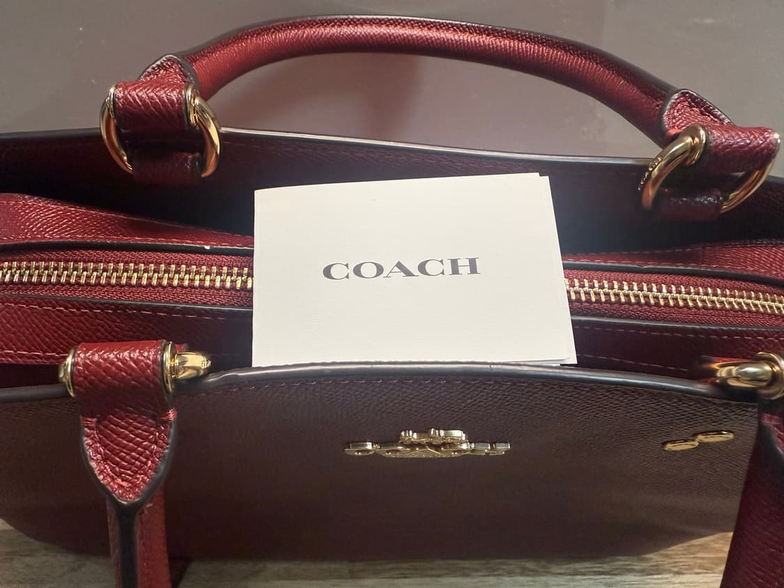 코치 릴리 캐리올백 크로스그레인 레더 핸드백 상품이미지3