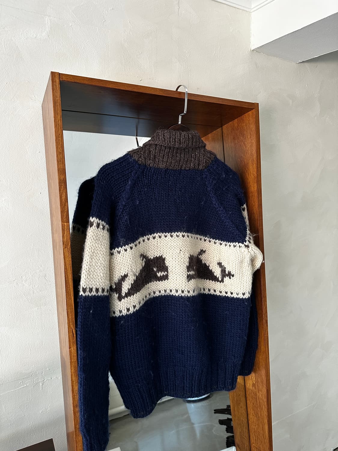 퍼스트다운 니트 코위찬 집업 상품이미지2