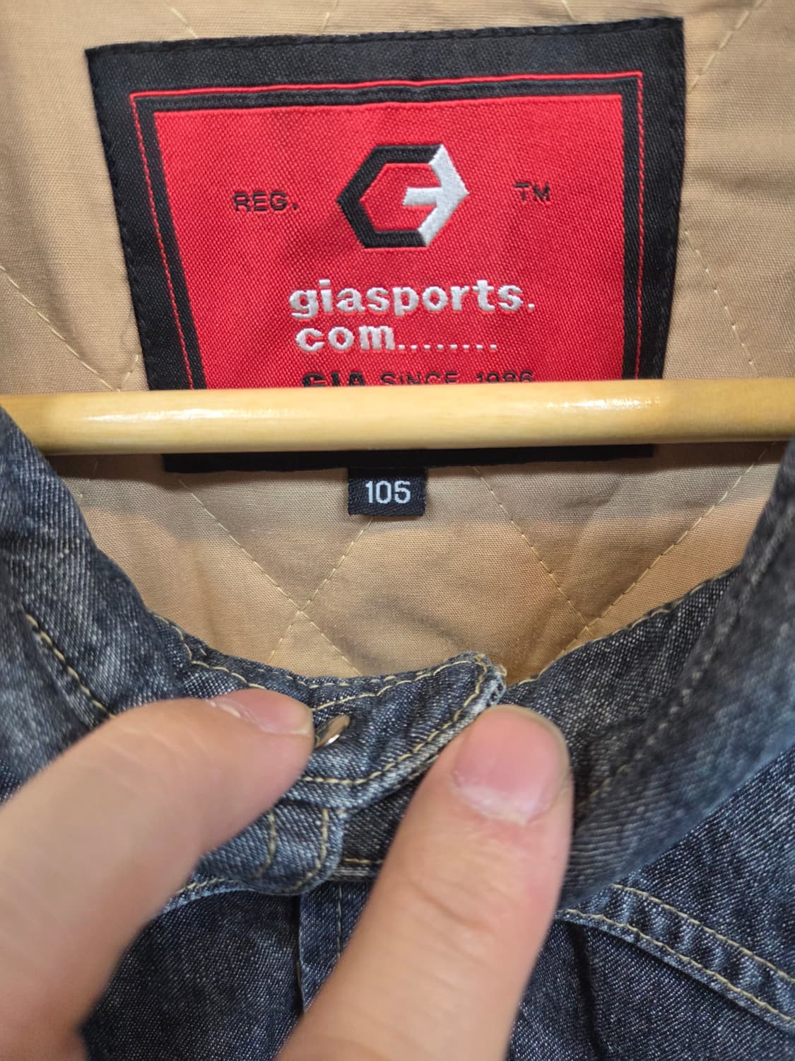 빈티지 gia 스포츠 워크웨어 안감누빔 데림셔츠 자켓 xl 상품이미지3