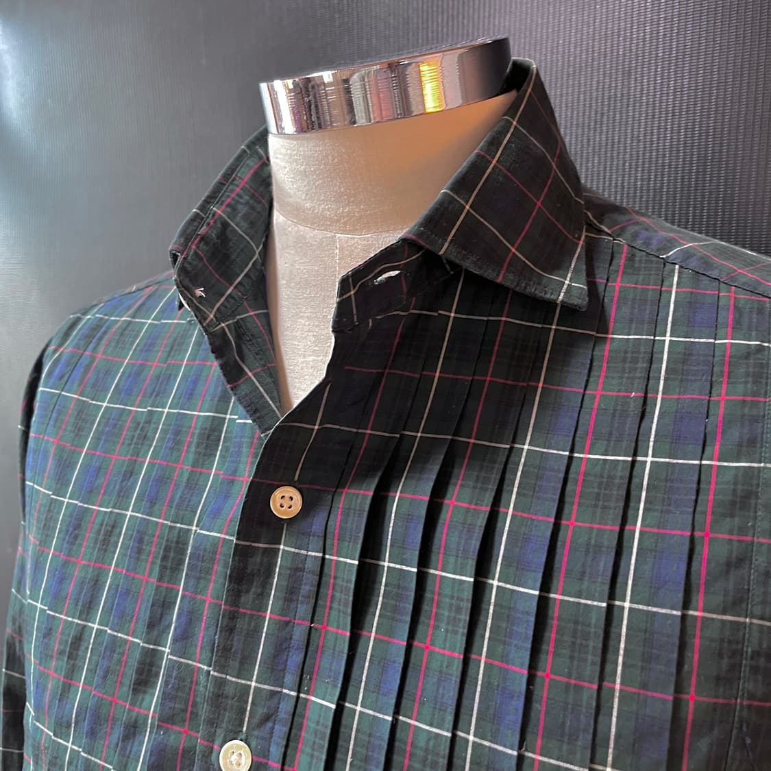 Rugby 폴로 랄프로렌 럭비 라인 체크 플리츠 셔츠 상품이미지3