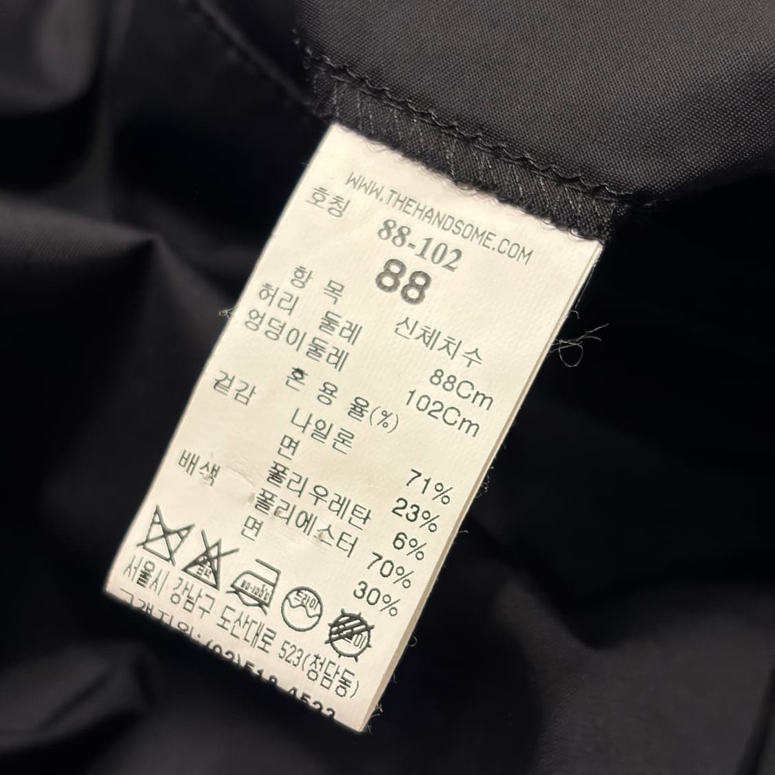 [88] 시스템 나일론 버뮤다 블랙 지퍼 포켓 카고 반바지 C381 상품이미지4