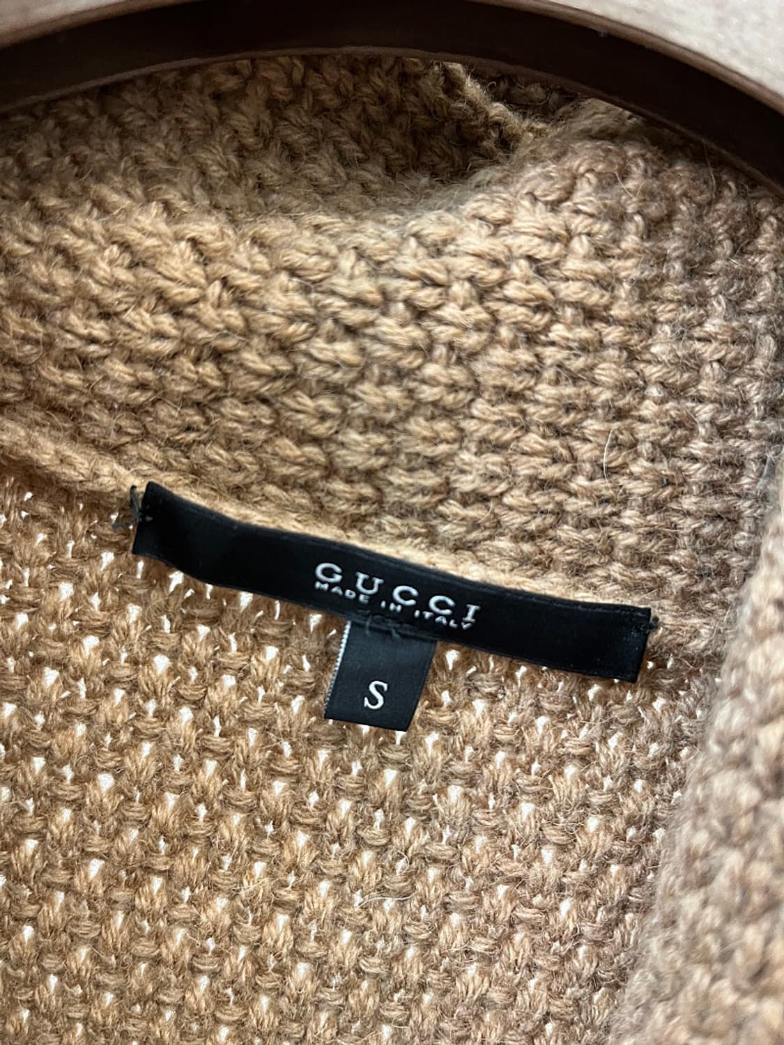 여) 구찌 카멜 와플 벨트가디건  상품이미지3