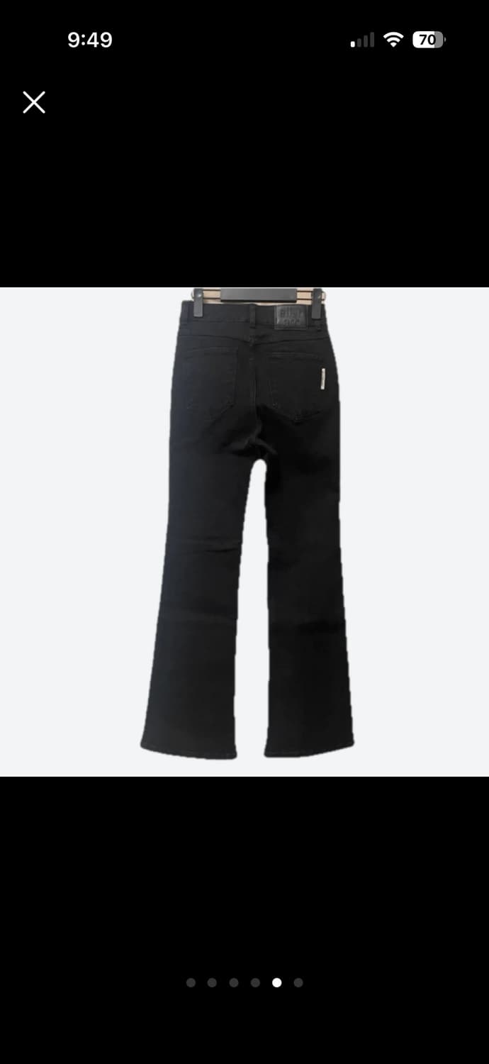 (미착용) 엘런아크 부츠컷 데님 블랙 상품이미지5