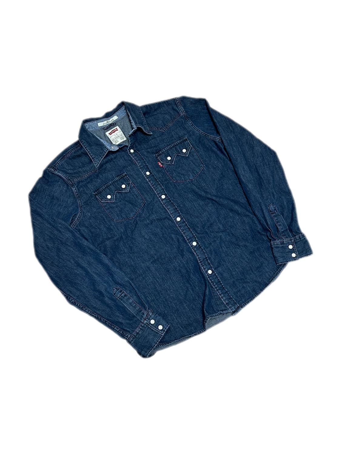 리바이스 다크 인디고 웨스턴 데님셔츠 상품이미지1
