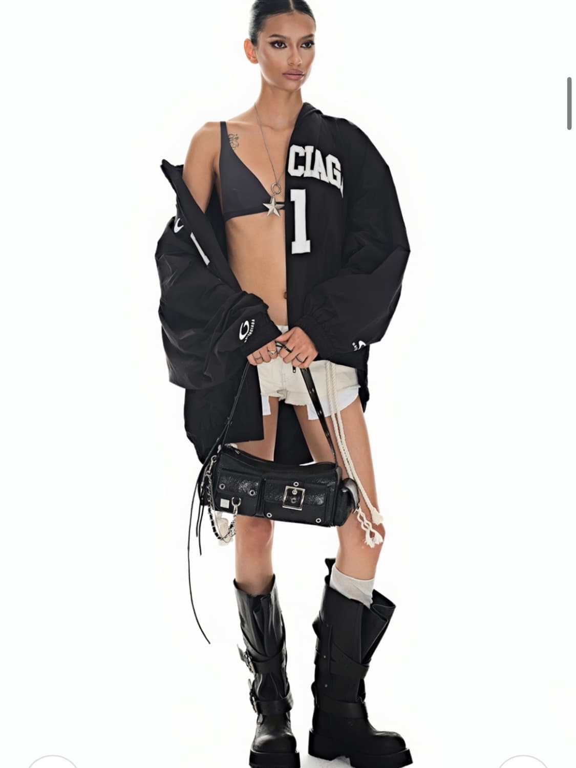 블랙퍼플 미니 포트리스 백 Mini Fortress Bag-Black 상품이미지5