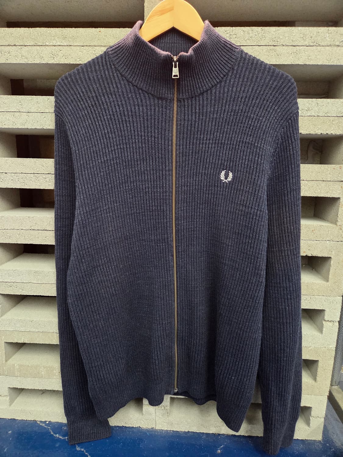 Fred Perry 프레드패리 골지 니트집업 상품이미지5