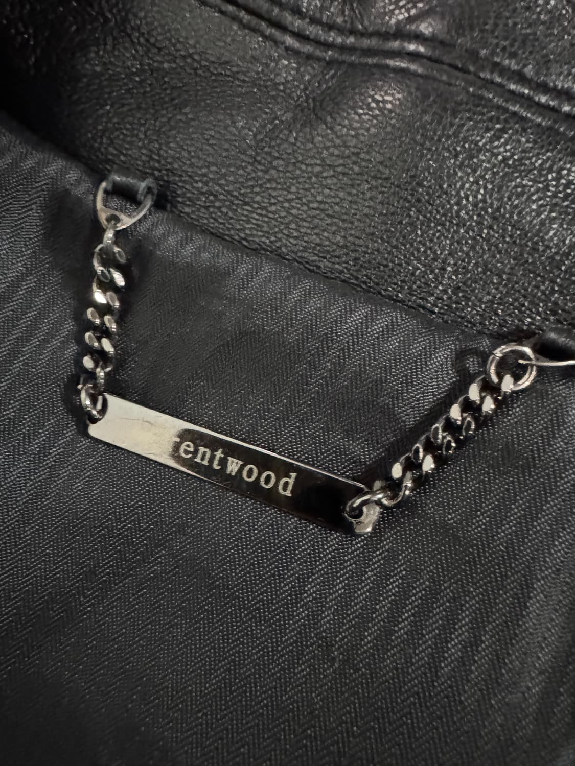 Brentwood 빈티지 니트 소매 리얼 염소 양가죽 자켓 상품이미지3