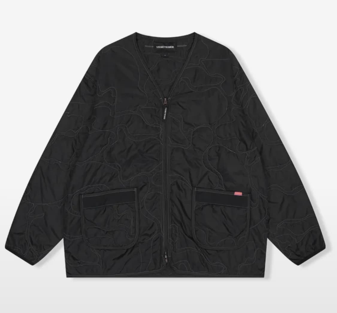 예스아이씨 퀄팅 자켓 패딩 점퍼 블랙 상품이미지1