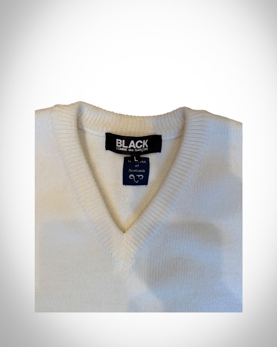 꼼데가르송 블랙 니트 베스트 상품이미지3