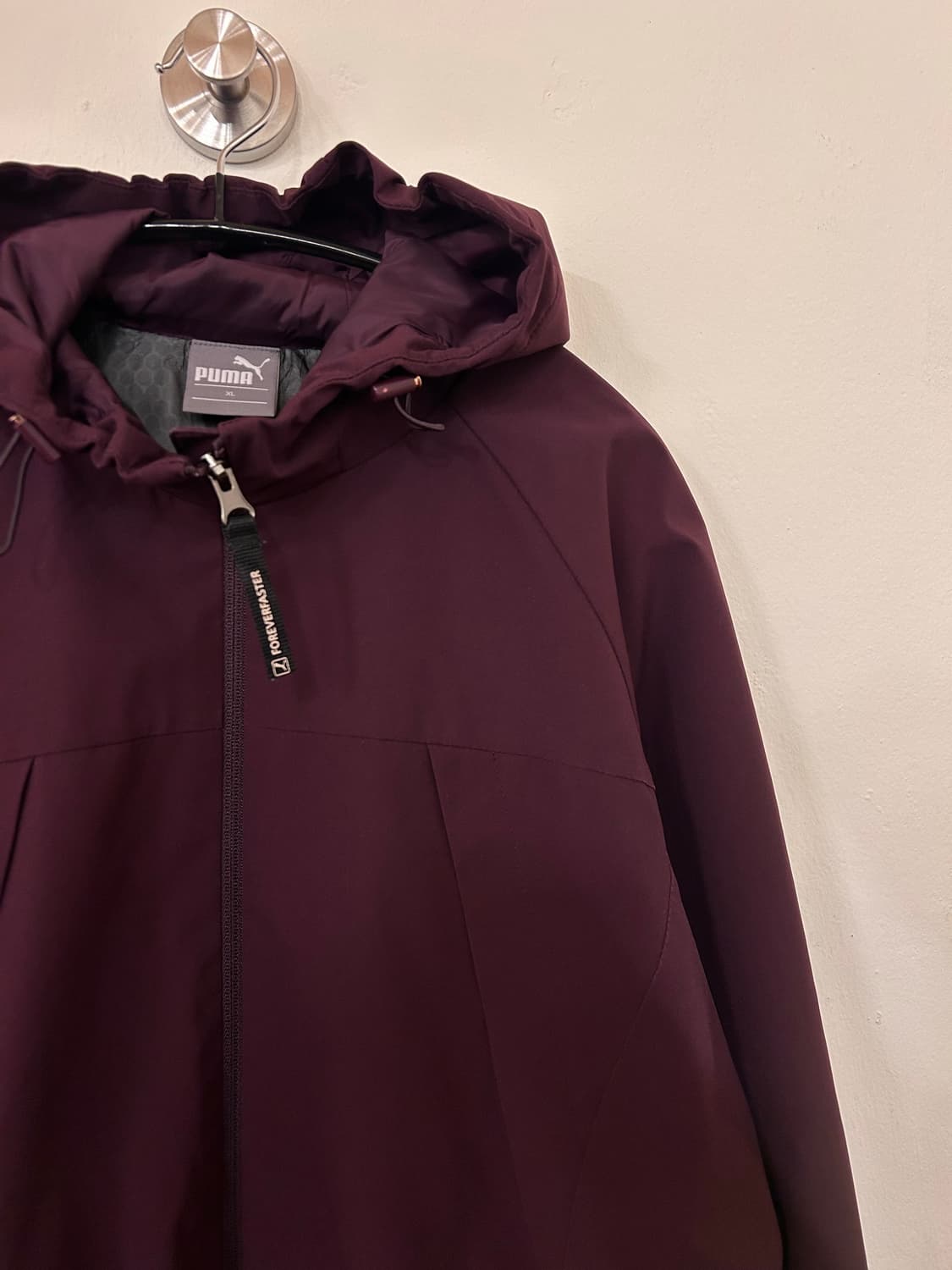 푸마 후드 윈드자켓 XL 버건디 상품이미지3