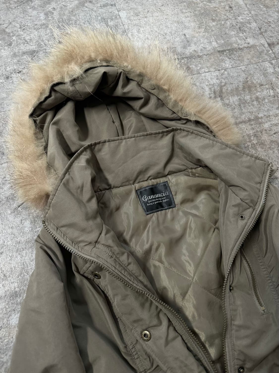 와이투케이 하이 넥 퍼 후디드 파카 상품이미지2