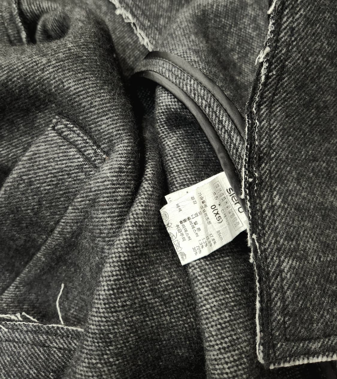 siero 시에로 데끼 컷 울코트 새상품 상품이미지6