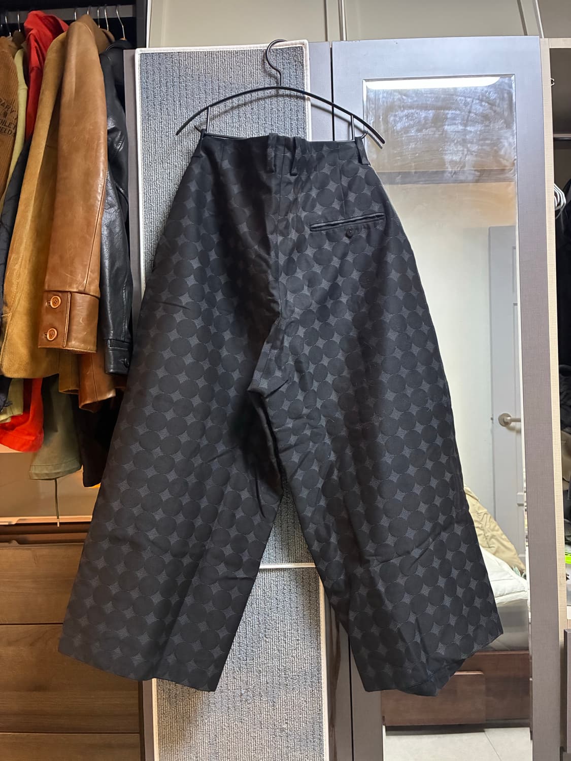 도쿄컬렉션브랜드 에토센스 도트패턴 와이드 팬츠(30-32) 상품이미지2