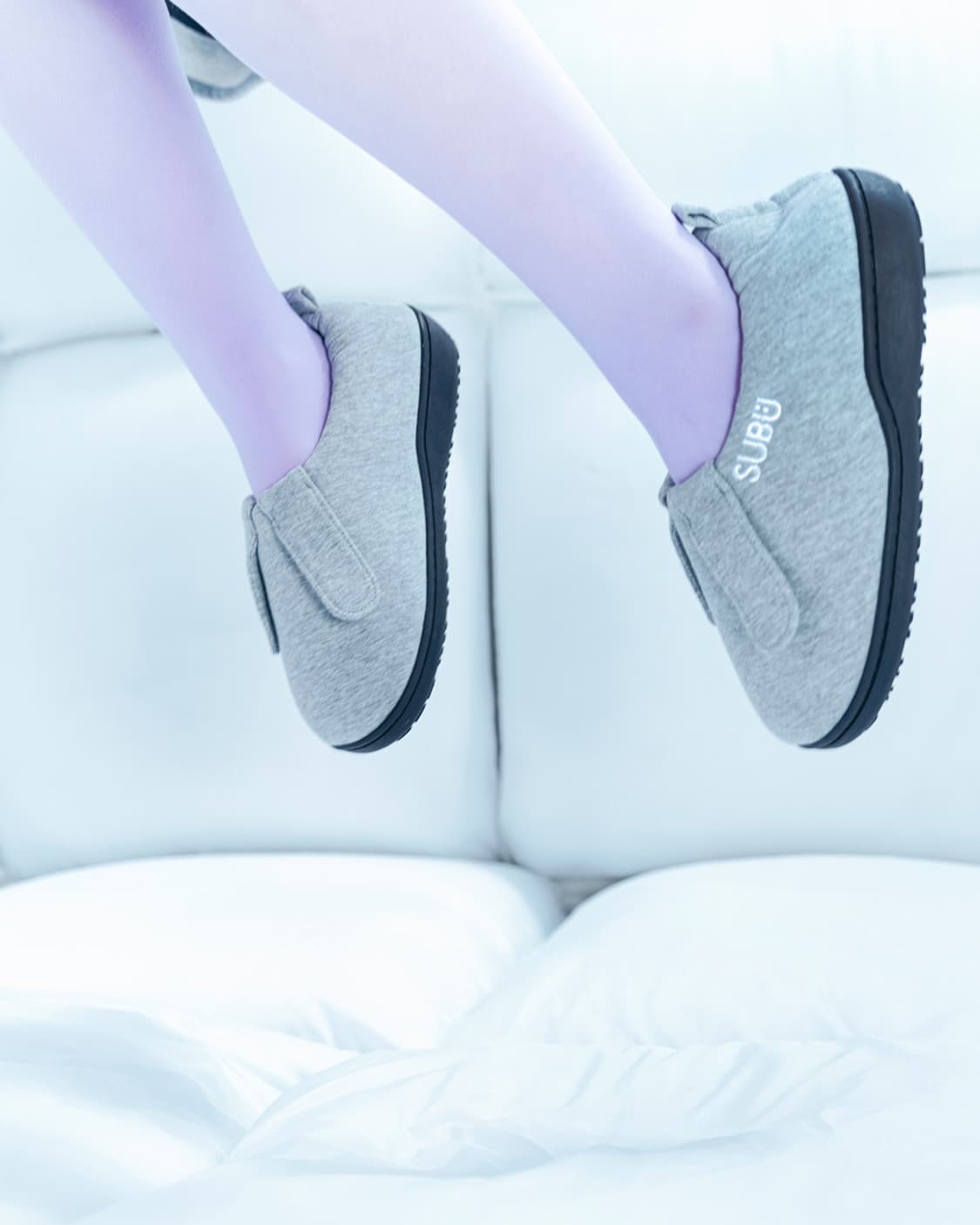 코이세이오x스부 버니즈 스웻 패딩 슈즈 멜란지 그레이 (1사이즈 250) 상품이미지5