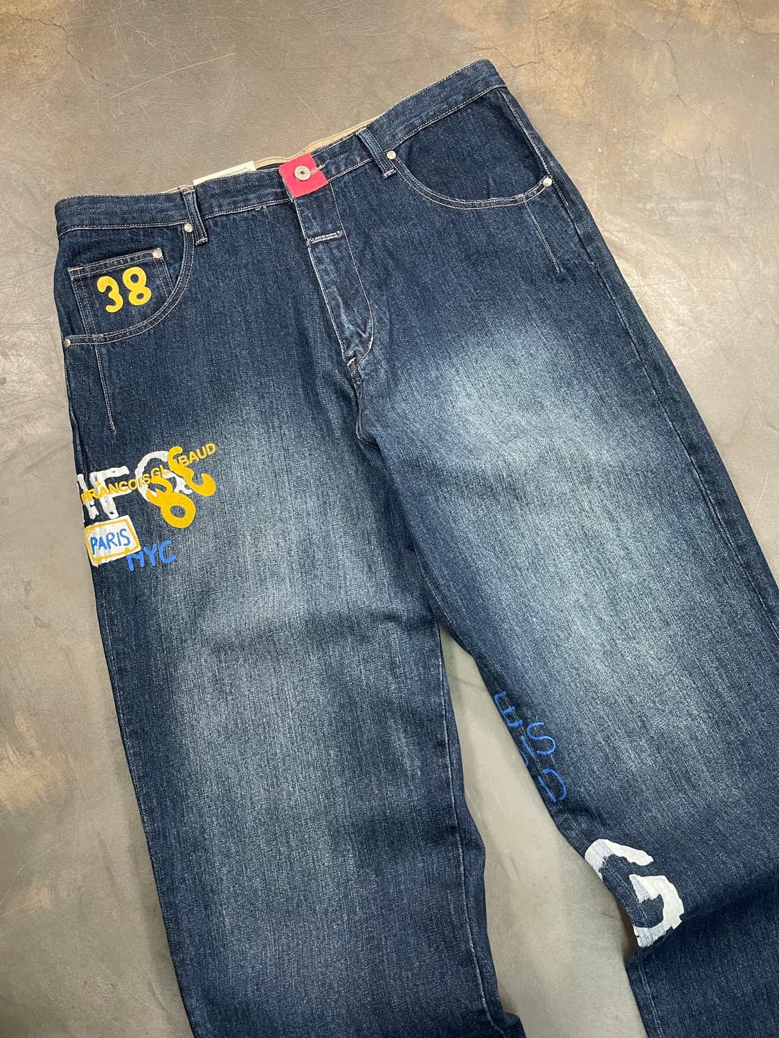 00s 마리떼 프랑소와저버 데드스탁 와이드 데님 팬츠 상품이미지2