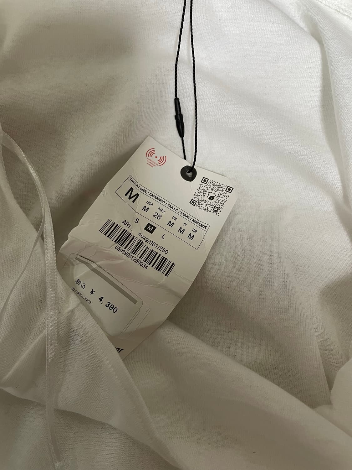 ZARA 셔링 홀터 레이어드 롱슬리브 티셔츠 상품이미지8