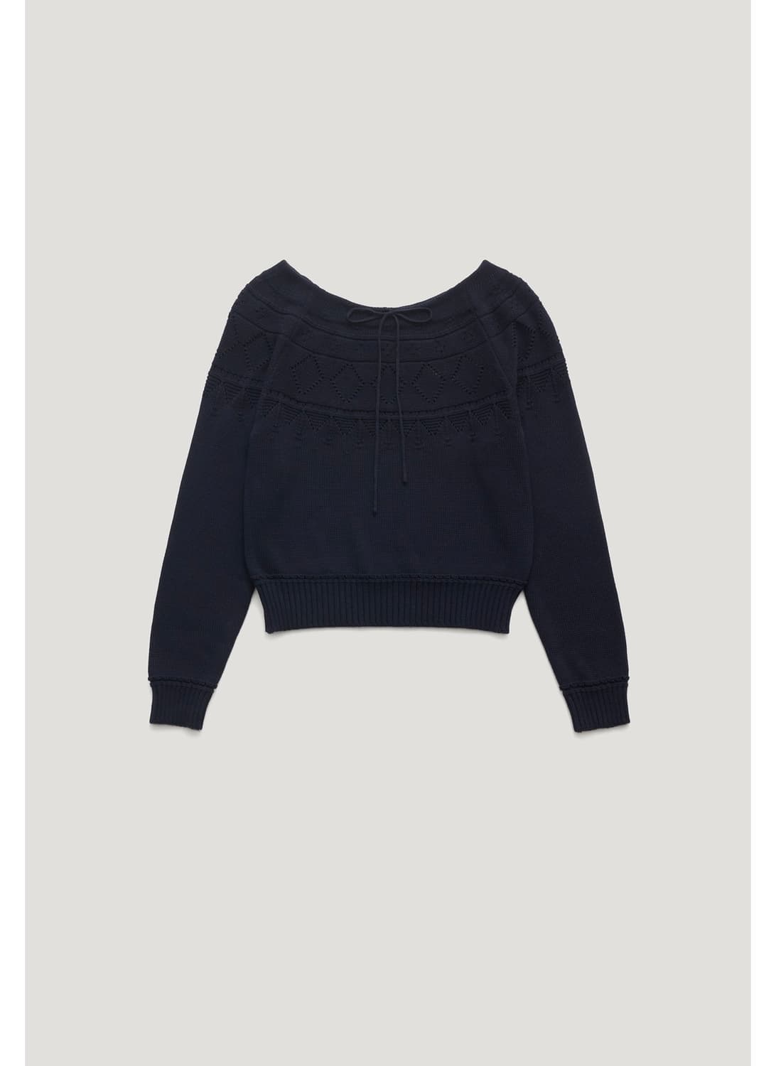 SOOTHE RAGLAN SCACY 3WAY KNIT_NAVY 상품이미지4