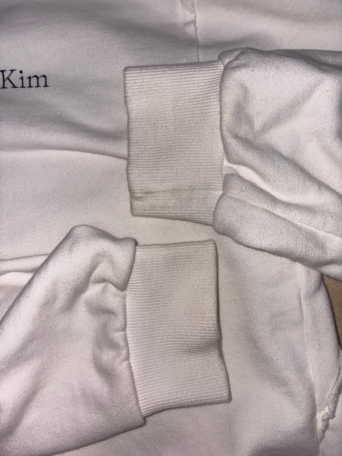 마뗑킴 화이트 후드집업 상품이미지3