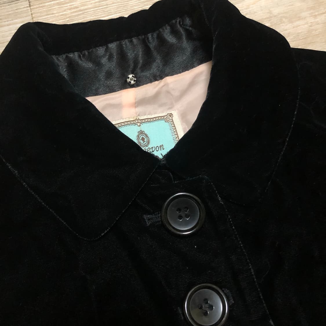 레니본 빈티지 블랙 벨벳 셋업 고스펑크 오네갸루 상품이미지2