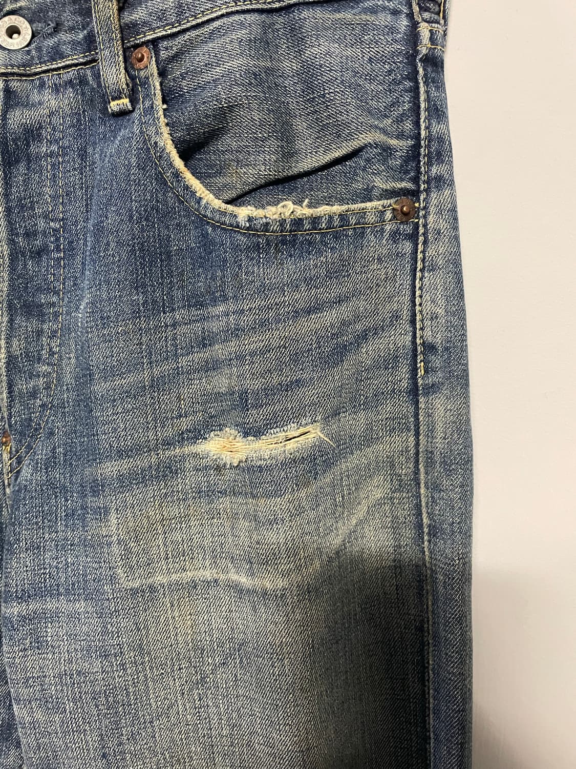 리바이스 702XX BIG E 셀비지 데님 일판 상품이미지6