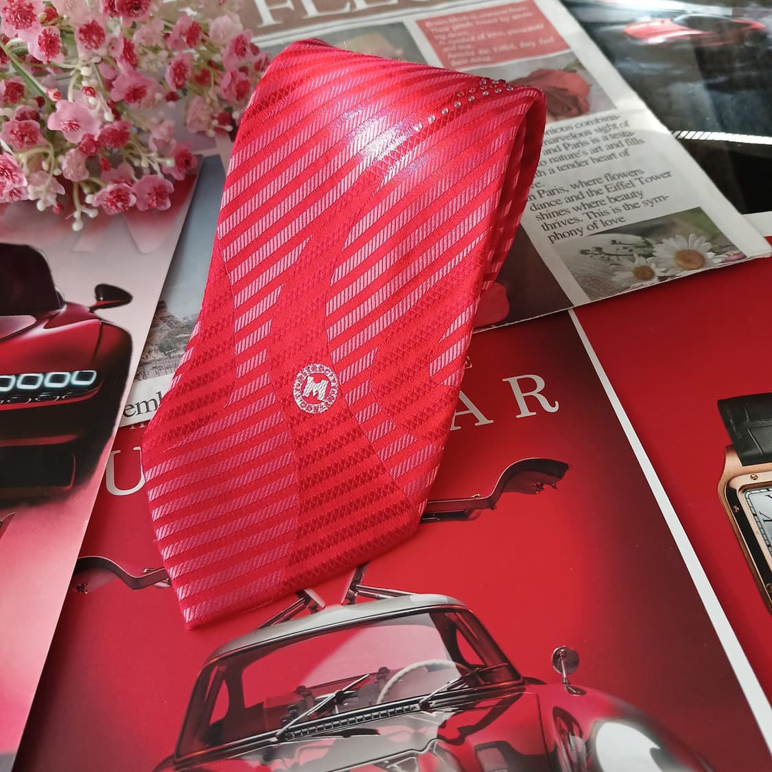 메트로시티 실크 스트라이프 자카드 넥타이 9.3cm A+등급 A19200 상품이미지2