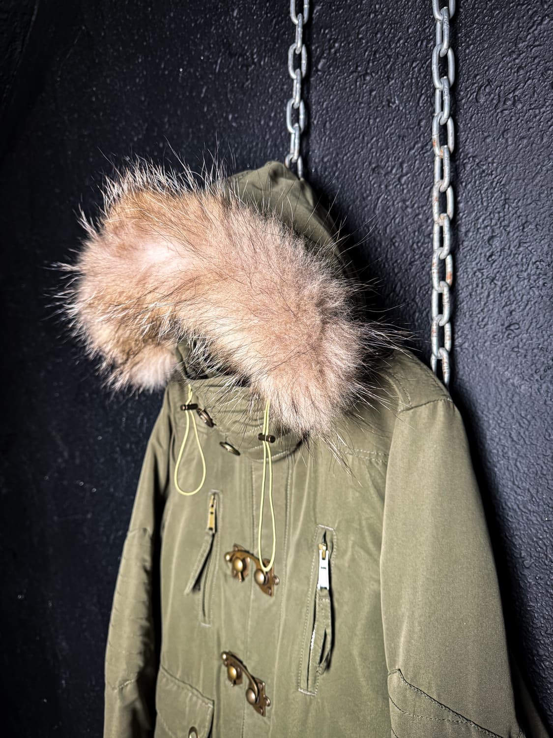 Vintage Fur Hood Short Parka 상품이미지8