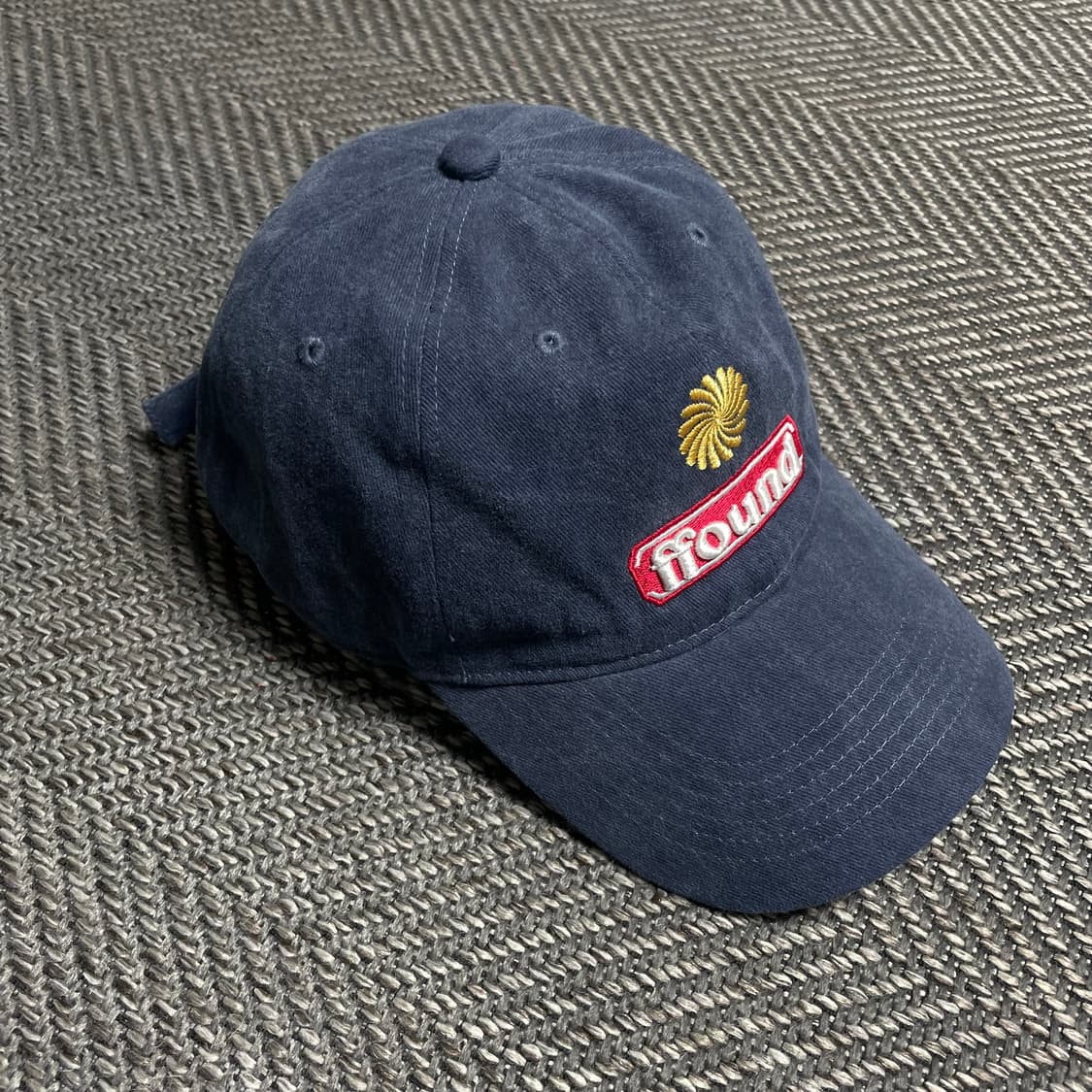 블랙 휴먼앤캣 빅로고 스톤 워시드 네이비 볼캡o 5400 상품이미지3