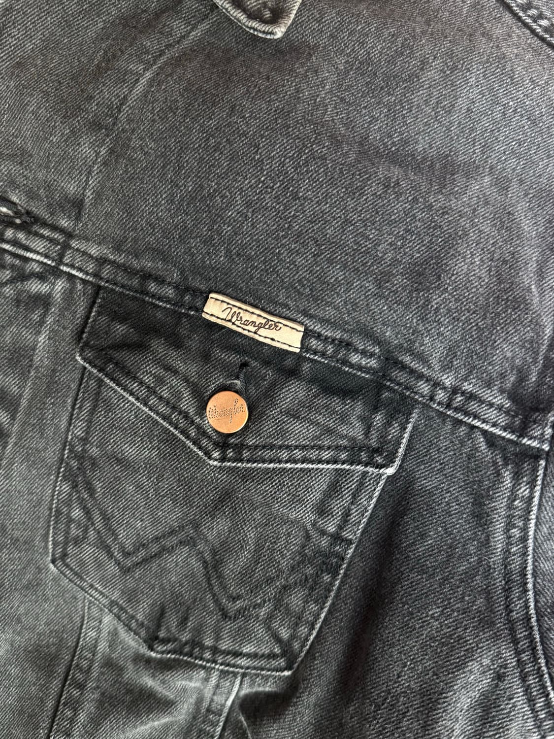 랭글러 흑청 데님 자켓 상품이미지1