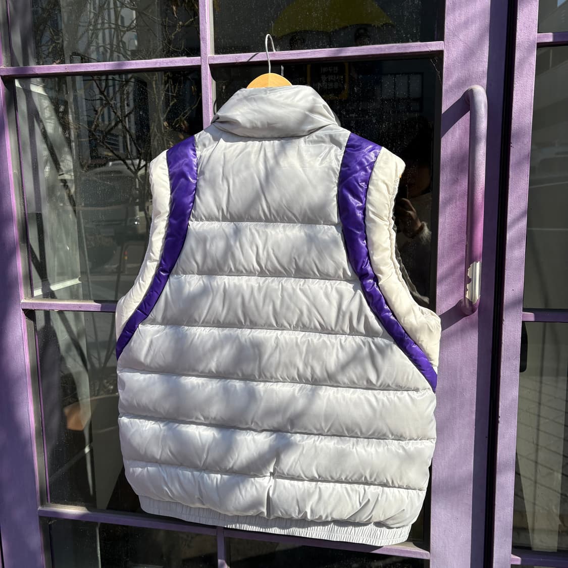 아식스 그레이 & 퍼플 다운 베스트 상품이미지5