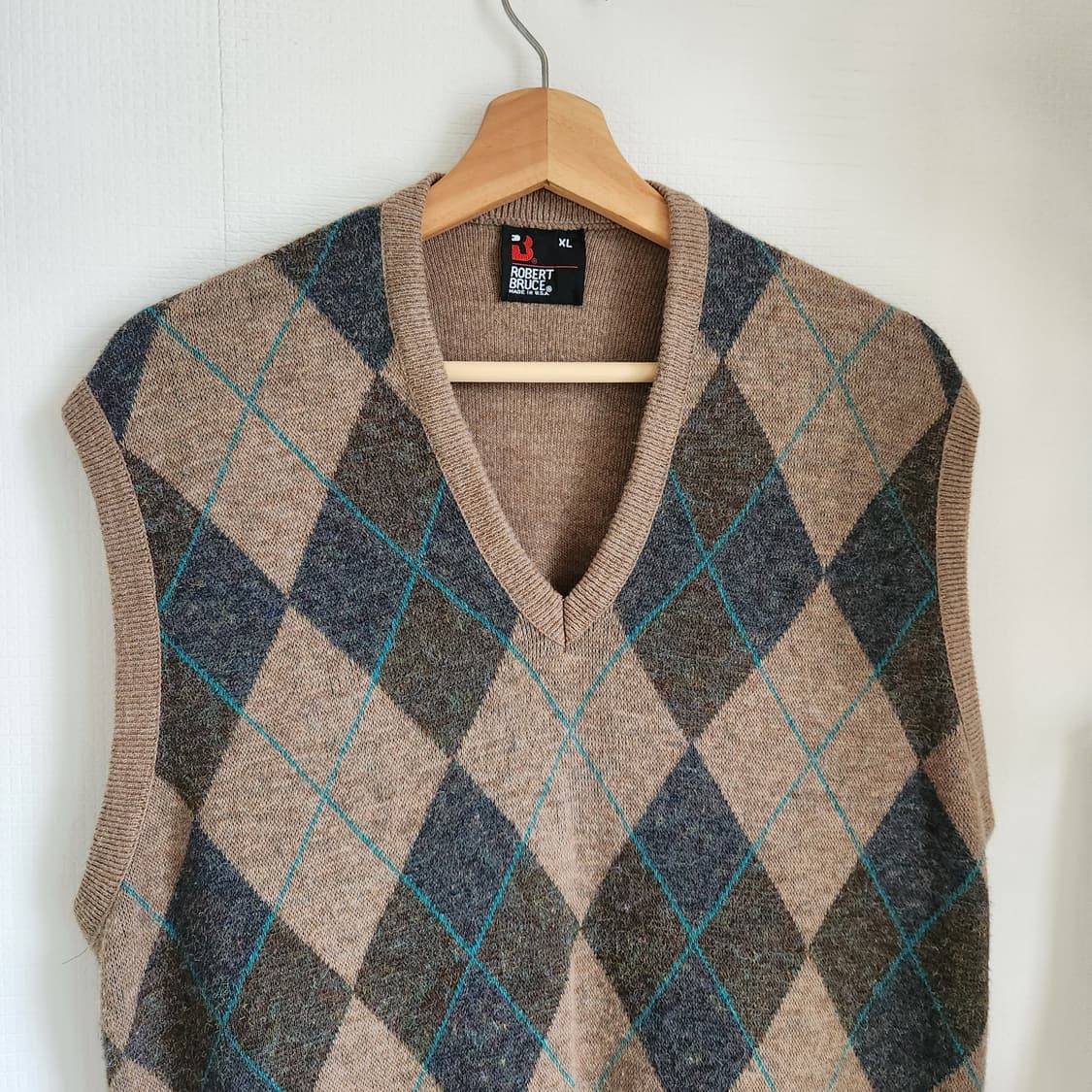 Robert Bruce 아가일 니트 베스트(USAmade)Robert B 상품이미지2