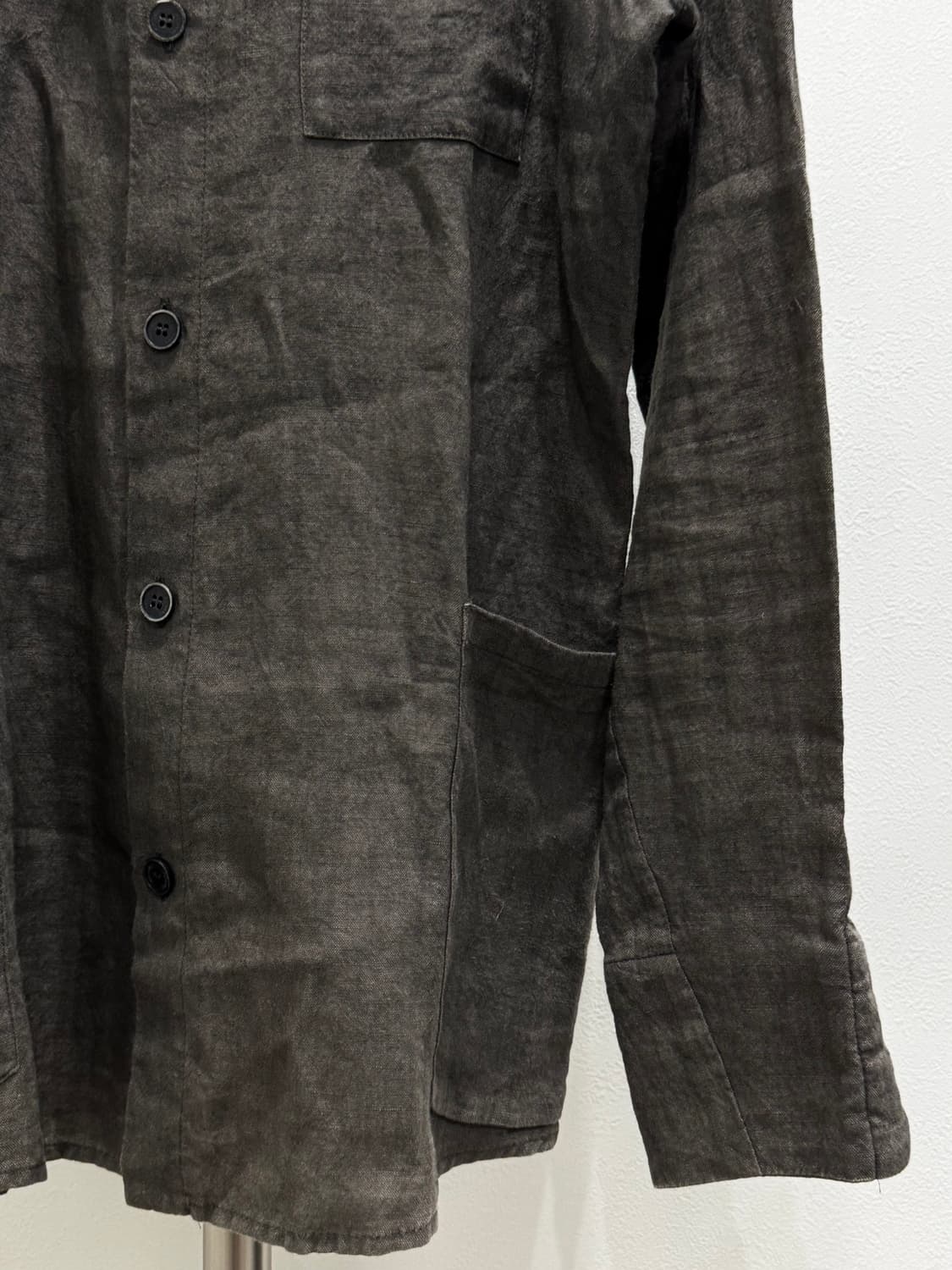 Hannibal 린넨 논카라 셔츠 상품이미지2