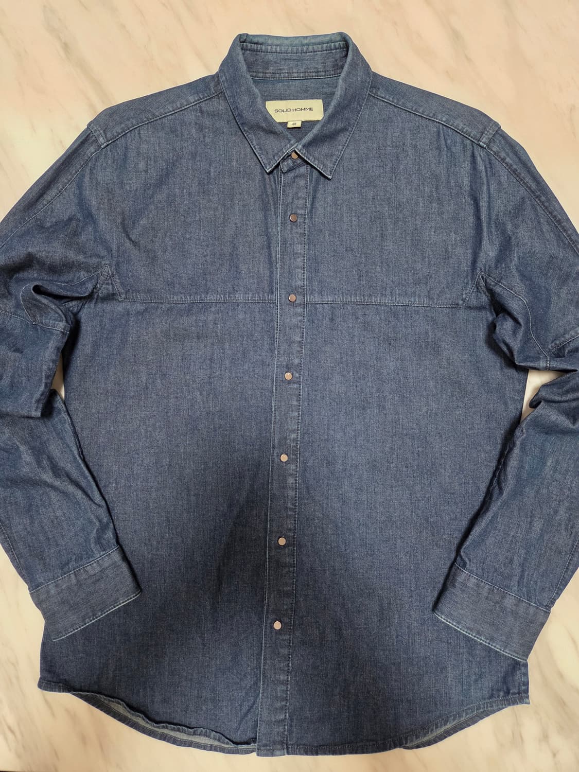 솔리드옴므 데님 셔츠 상품이미지1