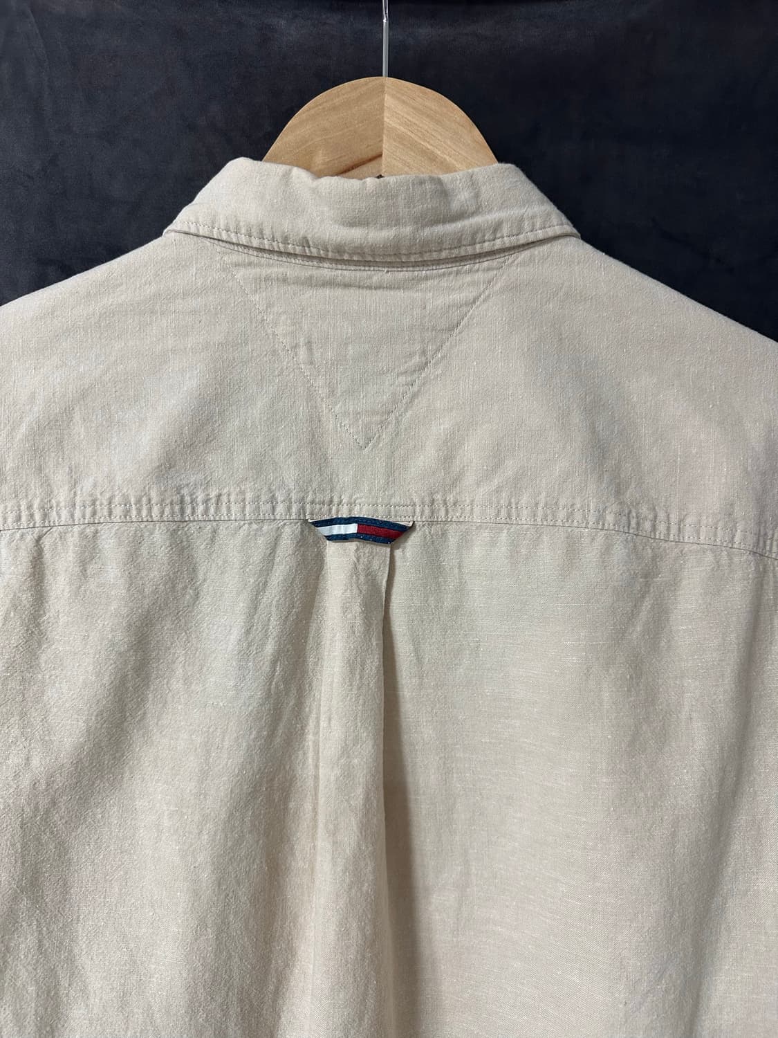 타미진스(TOMMY JEANS) 클래식핏 코튼 린넨 셔츠 M 아이보리 상품이미지5