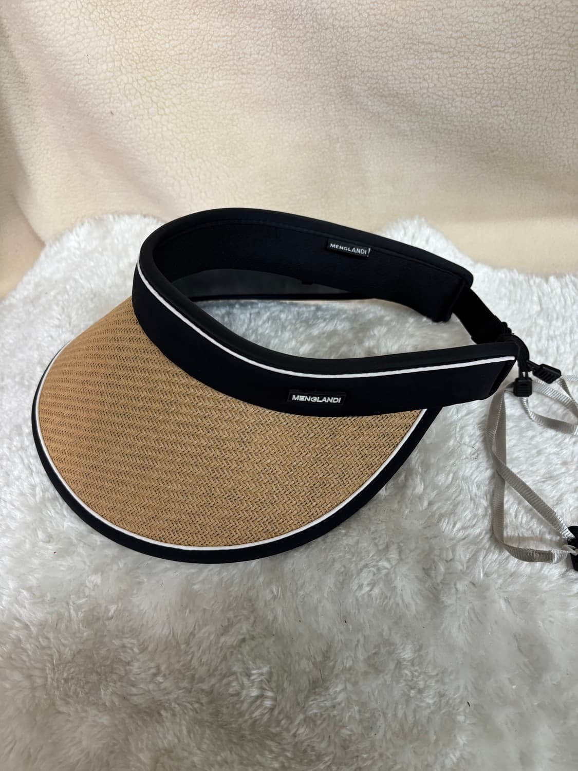 MENGLANDI 자외선 차단 라탄 썬캡 상품이미지2