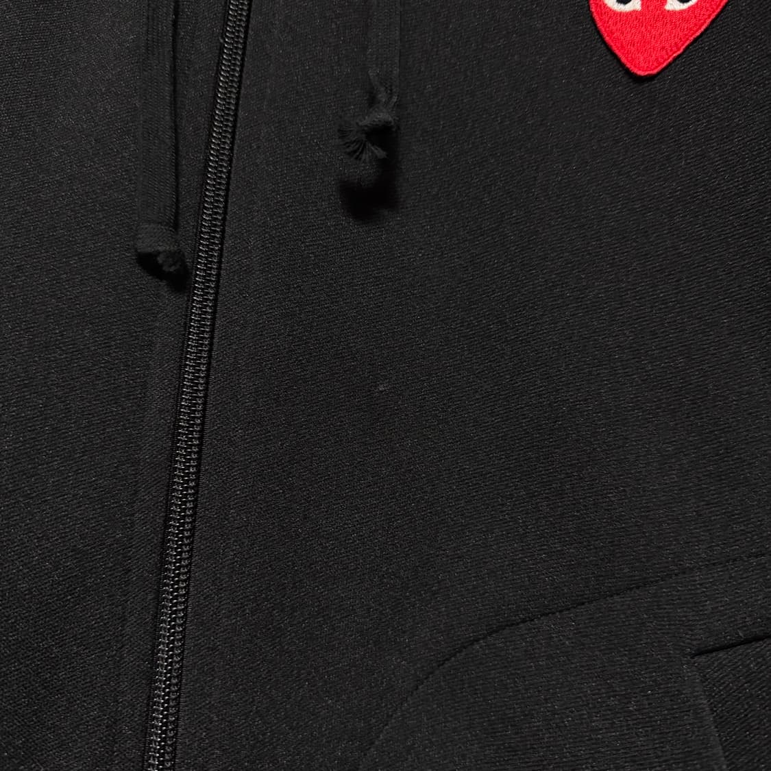 꼼데가르송 레드 와펜 후드집업 블랙 S 상품이미지7