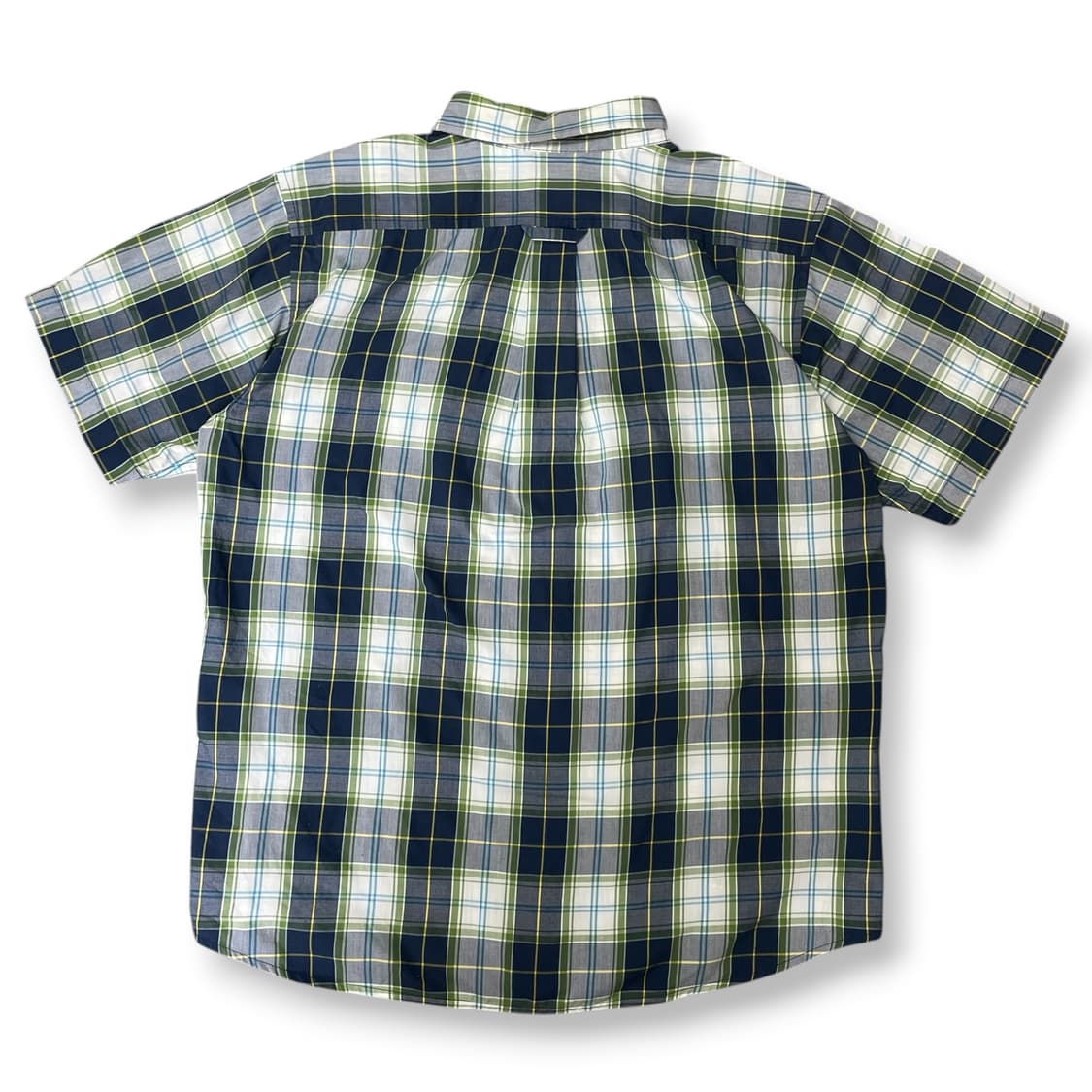 컬럼비아 원포켓 네이비그린 체크 반팔셔츠 L 상품이미지2