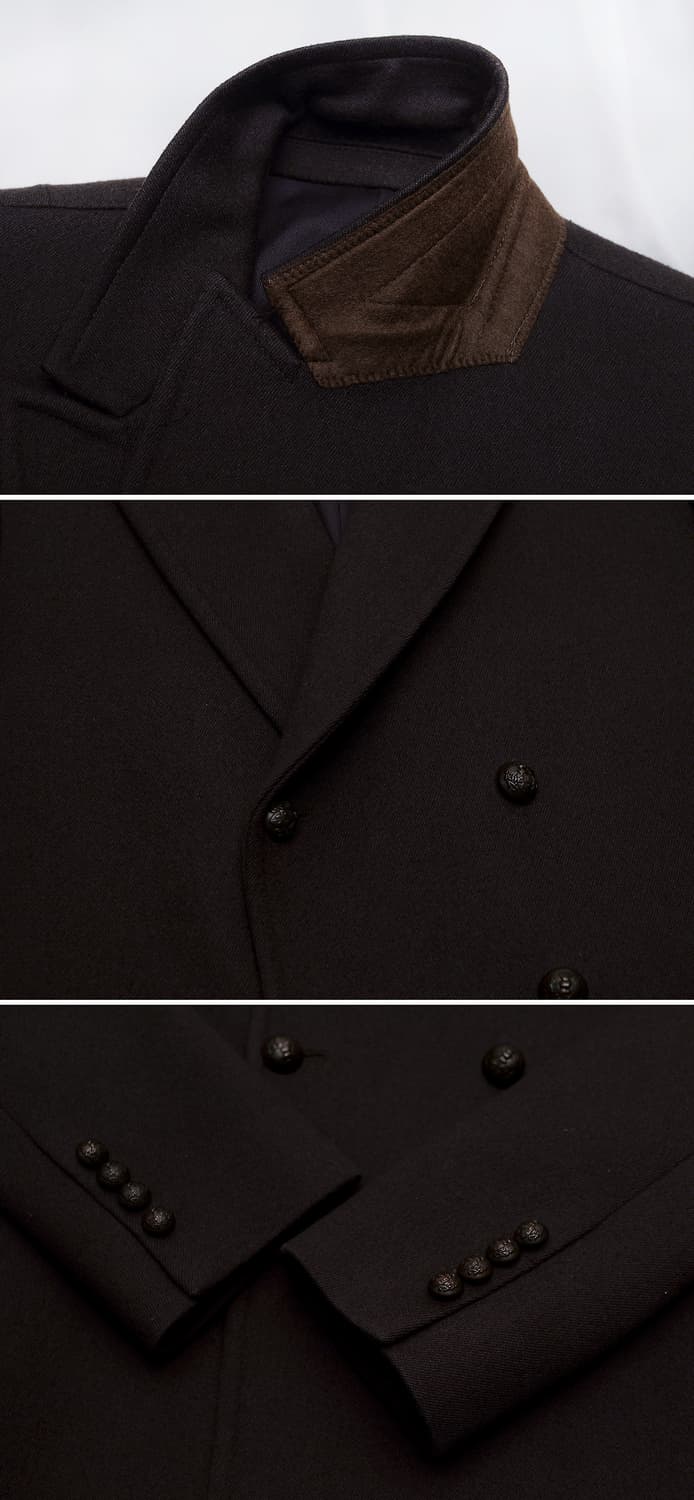 타임옴므 시그니쳐 퓨어울 더블 피코트 블레이저 자켓 (95-100) 상품이미지9