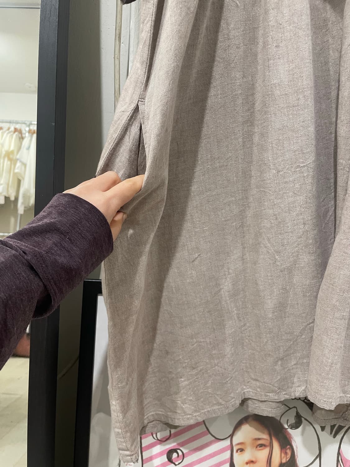 Lace loose-fit Mori dress 상품이미지6