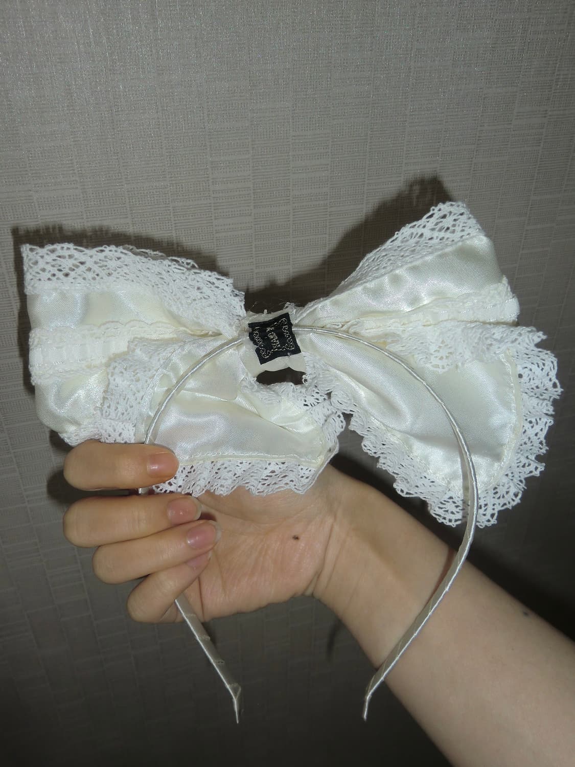 레이스 리본 머리띠 헤드드레스 헤도레 빈티지 러블리 로리타 상품이미지2
