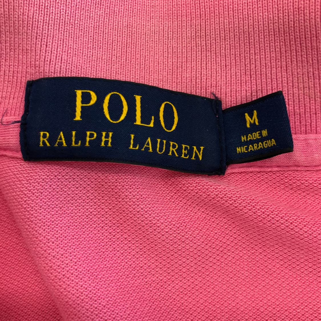 폴로 랄프로렌 핑크 피케 카라티 M 상품이미지5